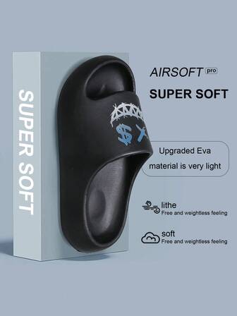 儿童 EVA 泡沫拖鞋，轻便防滑软底可爱休闲家居服速干一脚蹬凉鞋，简约纯色厚底男童女童沙滩拖鞋