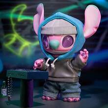 Miniso Stitch GenZ 街头系列盲盒造型钥匙扣（多色）时尚材质收藏配饰