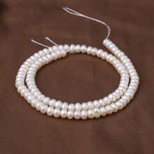 1 cuerda de perlas de agua dulce naturales sueltas, charms espaciadores para hacer collares, pulseras y accesorios de joyería para mujeres y hombres
