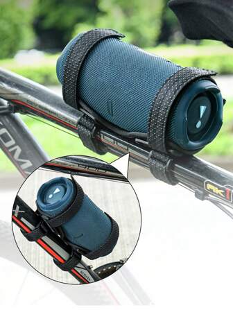 Universal Bluetooth Speaker Bike Mount Strap - Upgraded Silicone Buckle Handlebar Speaker Holder For JB1 Charge 4/Charge 5, JB1 Flip 5/Flip 6, UE Boom 3, Bushnell Wingman View Golf, SRS-XB23, Doss SoundBox Pro Etc.