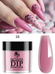 1 boîte système d'extension d'art d'ongle de poudre acrylique de trempage de couleur claire rose, beige et marron de 7 ml, poudre de paillettes de sculpture 3D, poudre de poussière pour ongles pour DIY, charmes d'ongles, bijoux d'ongle, fournitures d'ongles