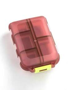 1pc Portable Pill Organizer, Travel Medical First Aid Kit, Home & Outdoor Emergency Medicine Box, Children Medicine Storage, 10 Compartment Transparent Sealed Drug Storage Case - Multicolor - View 18