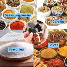 1/5/10 件透明塑料调味瓶，双翻盖蝴蝶盖盐胡椒瓶，玻璃调味罐，家用厨房粉末储存调味容器，适用于家庭、烧烤、婚礼、汽车、露营、房车、海滩度假