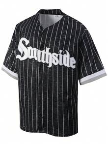 Atonmore 10 piezas Camisetas de béisbol clásicas negras para hombres, camisas deportivas con botones y bordados, ropa deportiva para entrenamiento y juego