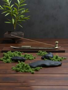 1 bruciatore di incenso vintage in metallo a forma di pescatore, porta incenso arredamento domestico, fornello zen adatto per aromaterapia e meditazione, portaincenso in filo di lega a forma di lenza da pesca, bruciatore di incenso per cerimonia del tè, bruciatore di incenso per uso domestico al chiuso