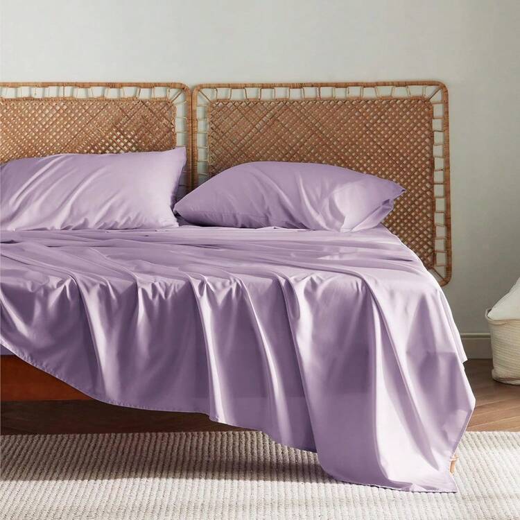 Bedsure Queen Sheet Set, Cooling Sheets For Queen Size Bed Set, Rayon Derived From Bamboo, Breathable & Soft Deep Pocket Up To 16 Inches, Hotel Luxury Silky Bedding, Bedsheet & Pillowcases, Dark Grey - 13 - 紫丁香 - 查看 2