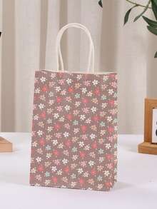 20pcs Delicate Rose Flower Gift Bags Paper Handbag For Party Favors And Gifts Packaging - Multicolor - View 12