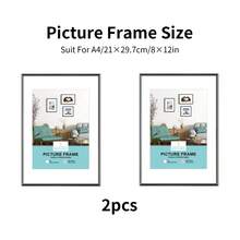 2/3 قطعة إطار صورة معدني، إطارات صور ألومنيوم، مثالية للعرض على الحائط أو المنضدة، البوسترات، إطار صورة فني، إطار ألومنيوم سبيكة بتصميم بسيط وأنيق، مناسب لديكور المنزل والغرفة والمكتب، بمقاسات تشمل الإطار الذهبي والفضي والأسود، 30 * 40 سم / A3 / A4