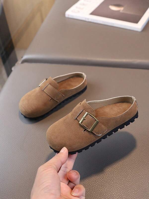 1 Pair Kids Closed Toe Slippers, New Soft Sole Non-Slip Casual Mule Sandals For Little Girls, Spring/Summer