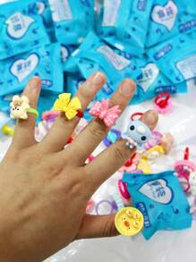 20/50pcs Cute Cartoon Design Blind Box Rings - Unique Surprise Gifts - Party Favors