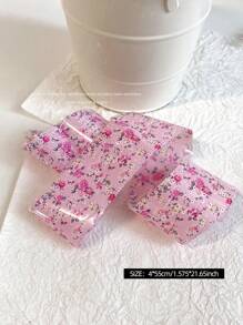 7 designs Plaques de tamponnage pour Nail Art aux motifs floraux vintage, feuilles de transfert de conception florale pour Nail Art DIY