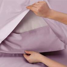 Bedsure Queen Sheet Set, Cooling Sheets For Queen Size Bed Set, Rayon Derived From Bamboo, Breathable & Soft Deep Pocket Up To 16 Inches, Hotel Luxury Silky Bedding, Bedsheet & Pillowcases, Dark Grey - 16 - Lavender - View 5