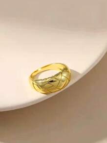 1 Pieza Anillo de cúpula gruesa y de alto brillo - Anillo versátil minimalista para uso diario, regalo de cumpleaños y festividades