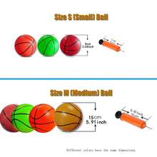 3 个软迷你篮球 + 1 个手动气泵，无味球采用全新 PVC 材料制成，适用于室内篮球、户外运动、户外游戏、草坪游戏，很棒的礼物