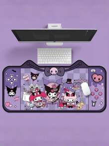 Sanrio 1pc Sanrio Cartoon Mouse Pad, Cute Office Keyboard For Girls, Computer Desk Pad, Anti-Slip Desk Pad For E-Sports Games