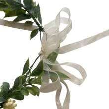 1 Stück Green Leaf Floral Crown Eukalyptus Blume Frauen Mädchen Stirnband Blume Kopfschmuck Braut Halo Foto Prop Hochzeit Zubehör Braut Blume Kopfschmuck