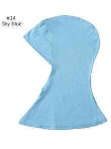 1pc Women Abaya Accessories Solid Color Instant Cover Head, Prayer Casual Pleated Headscarf, Practical Headscarf, Instant Long Khimar Hijab Turban, Suitable For Daily Use All Year Round Headband Veiled Clothes - Header Model - View 36