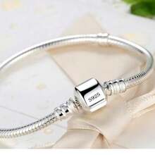 1 pieza Brazalete de aleación delicado minimalista, brazalete de cadena suave de estilo clásico de serpiente con broche de corazón, regalo unisex para el Día de San Valentín, Año Nuevo, cumpleaños