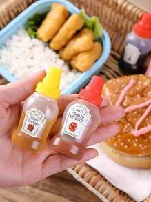 4 confezioni di mini bottiglie portatili per condimenti da campeggio e picnic