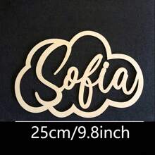 1 Stück personalisiertes Holz-Wolkenförmiges Namensschild, süße Wolken Dekoration für das Schlafzimmer, elegantes Schriftdesign, Heimdekoration, geeignet als personalisiertes Geschenk für wichtige Freunde, multifunktional, langanhaltend, dekorativ, wiederverwendbar, exquisit, stilvolle, hochwertige, farbige, moderne, individuelle, einzigartige, ideale Geschenke für ihn, ideale Geschenke für sie, Freund, Vater, Freundin, Mutter, Familie, Freunde, Teeraum, Zuhause, Garten, Büro, für Jahrestage, für Valentinstag, für Muttertag, für Geburtstage, für Vatertag, für Abschluss, für Hochzeiten, für Einweihung, Heimdekoration, personalisierte Handwerkskunst, Heim-Refresh