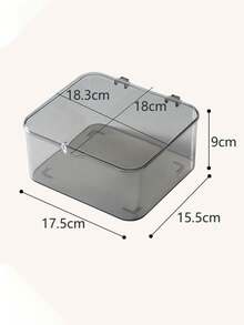 1 件珠宝收纳盒，翻盖透明防尘盒，适用于发夹、头带、松紧带桌面整理器，可堆叠收纳盒，适用于抽屉、梳妆台和浴室，返回学校