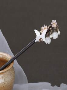 1 件新传统中国风流苏郁金香发夹，优雅汉服发夹，适合发髻发型，发饰，发饰，发夹，发髻延长器，发髻制作器，发髻发片，发型夹 - 多 色 - 查看 5