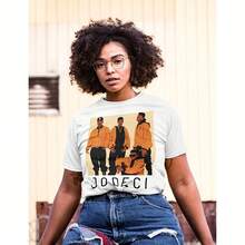 Jodeci Shirt 90's R&B Uni Jersey Short Sve Tee Jodeci Tee For Music Lover 90s Fest Tshirt For Jodeci Concert Towback Vibes - White - View 1