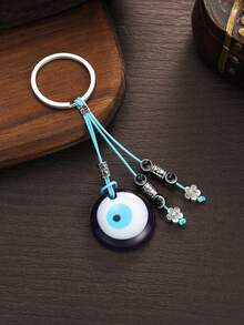 1 pieza Llavero de estilo vaquero occidental retro, llavero con colgante de borla, turquesa, cruz, hoja, herradura, llavero de cuentas de turquesa y borla, regalo de estilo occidental, llavero de cruz, decoración de borla, vaquera hippie occidental, llavero de coche, llavero de cruz, accesorio de bolsa, regalos para uso diario, hombres y mujeres, accesorios de coche/bolsa, mochila, recuerdo, regalo