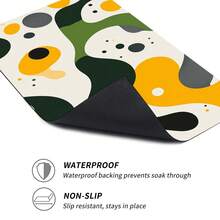 1/2 szt. Nowoczesny asymetryczny wzór tekstury dywanik kuchenny, odpowiedni do wewnątrz/na zewnątrz, chłonny i odporny na plamy, do stosowania w sypialni, łazience, kuchni, wejściu - zmywalny wystrój domu