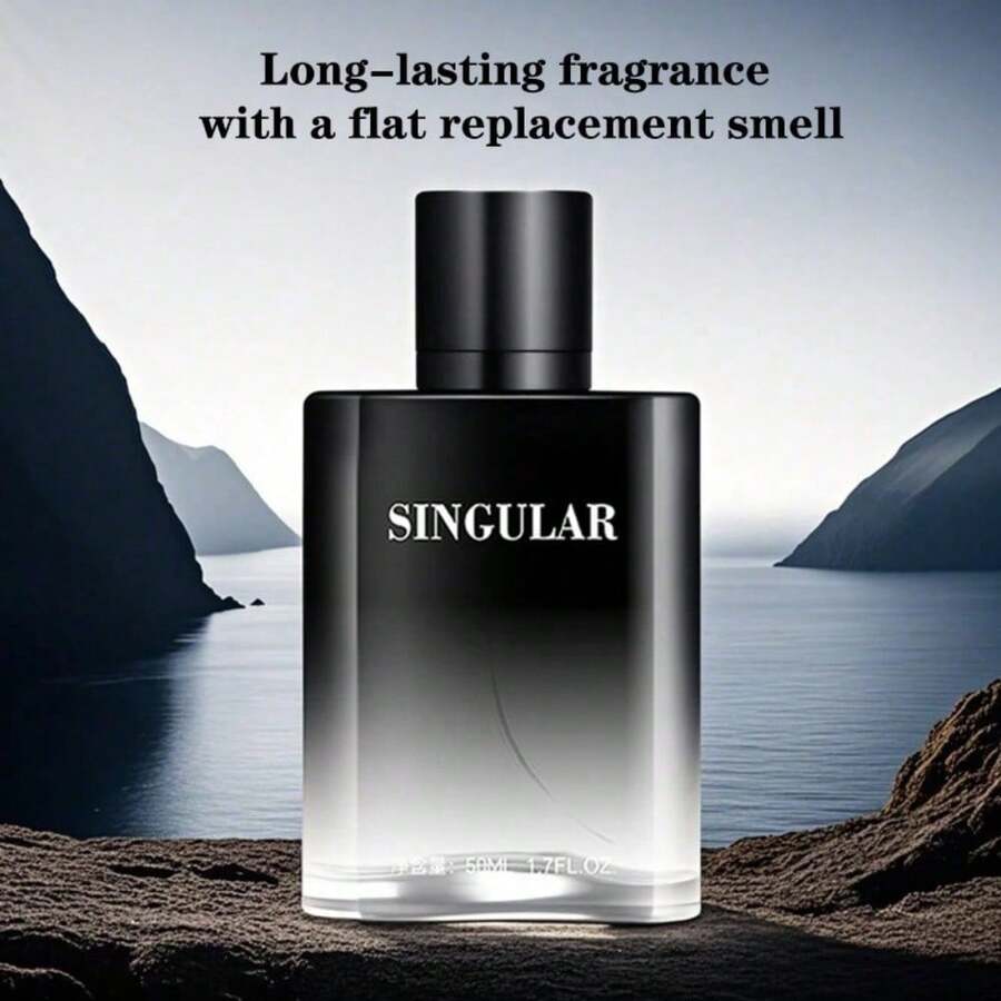1.7Oz Men's Perfume, Oriental Fragrance, High-End Cologne, Lasting Fragrance, Fresh Floral Fragrance, Elegant Wood, Gift Box, Holiday Gifts, Boyfriend, Husband, Dating Daily, Business Leisure - Xám - Xem 1