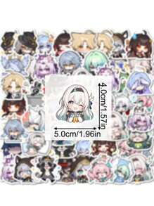 54pcs Cute Honkai: Star Rail Game Stickers, DIY Decorative Stickers For Water Bottles, Stationery, Computers