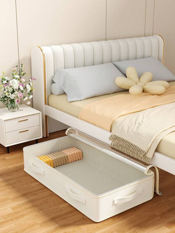 1PC, Bed Storage Bag, Large Capacity Multi-Functional Storage Bag, Suitable For Storing Clothes, Quilts, And Other Items, Ideal For Home And Daily Use, Reusable, Durable, Foldable, Sturdy, Well-Crafted, Made From High-Quality Fabric, The Perfect Choice For Storing Idle Items And Daily Necessities. It Is An Ideal Choice For Family Daily Use.