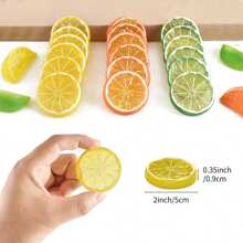 5/10/20PCS Fake Plastic Lemon Slices, Artificial Simulation Fruit Lemon Slice Realistic Fake Fruit Model Party Home Kitchen Restaurant Decoration,Home, Dining Room, Living Room, Outdoor Garden Decoration,Mother's Day Gifts, Birthday Bifts, Graduation Season Gifts,Wedding Season, The Art Of Inserting Flowers, Photography Props