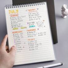Flip Cover Notebook, A6, A5, B5, A4 Size, 160 Pages With Lined Paper