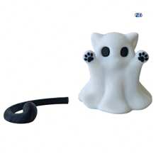 1pc Modern Synthetic 3D Printed Ghost Key Holder - Halloween Ghost Pendant, Powered Without Electricity, Holiday Gift