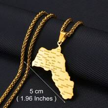 1 pièce Collier pendentif à gros charms de 5 cm, couleur argent/or, bijoux kurdes pour femmes et hommes