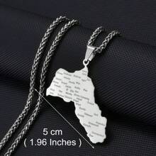 1 pièce Collier pendentif à gros charms de 5 cm, couleur argent/or, bijoux kurdes pour femmes et hommes