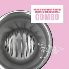 BlenderBottle Strada Shaker Cup Insulated Stainless Steel Bottle With Wire Whisk, 24-Ounce, Black - Flamingo Ombre - View 5