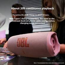 JBL JBL CHARGE5 Portable Bluetooth Speaker With Subwoofer, Outdoor Waterproof Dustproof Speaker, Enhanced Track Speakers, Red