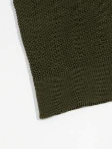 Suéter de punto de cuello redondo de corte holgado, estilo casual coreano, diseño único, oversized, camiseta de manga corta, apta para primavera/verano