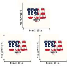 1/2/3 Pcs Iron-On Decals From 1776 America - DIY Heat Transfer Stickers, Suitable For Independence Day Celebration, Applicable To Clothing, T-Shirts, Pillows, Apparel Accessories And Stickers