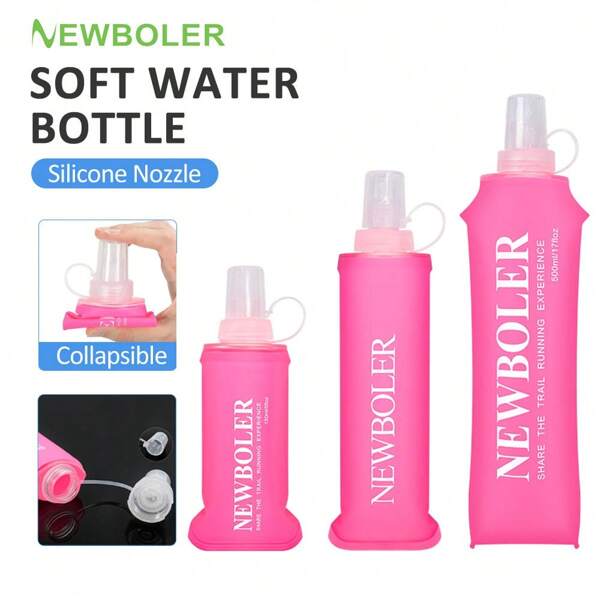 150ml 250ml 500ml Outdoor Sport Camping Running Sport Bicycle Fitness Soft Water Bottle Folding TPU Soft Flask Water Bag