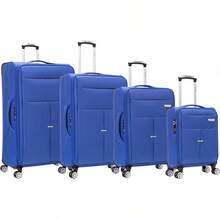 Extra Large Suitcase 32" Super Lightweight Luggage 20% Expandable 4 Wheels Spinner 3-Digit Combination Lock Soft Shell Luggage Check In For 30kg - Blue - View 2