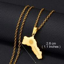1 pièce Collier pendentif à gros charms de 5 cm, couleur argent/or, bijoux kurdes pour femmes et hommes