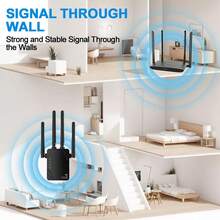 2025 WiFi Extender Signal Booster Dual Band WiFi Repeater 5GHz / 2.4GHz WiFi Amplifier For Home Work Gaming Live Stream, 2 Ethernet Ports WiFi Access 10000sf 60+ Devices Secure Easy Setup - White - View 8