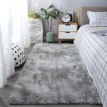 1 件圆形毛绒柔软蓬松地毯 - 现代简约涤纶室内地毯，编织针织，适用于客厅、卧室、游戏室、宿舍、沙发、青少年房间装饰、书房和娱乐区 - 易于清洁，营造舒适氛围 - 淺灰色 - 查看 27