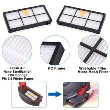 Replacement Parts For IRobot Roomba 800 900 Series Replacement Brushes For IRobot 860 865 866 870 871 875 876 880 886 896 960 966 971 976 980 981 Filter Replacement Kit Accessories