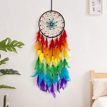 Creative Home Decor Dreamcatcher Windchime Hanging Ornament, Handmade Girly Style Room Decoration, High-End Gift For Birthday - Multicolor - View 9