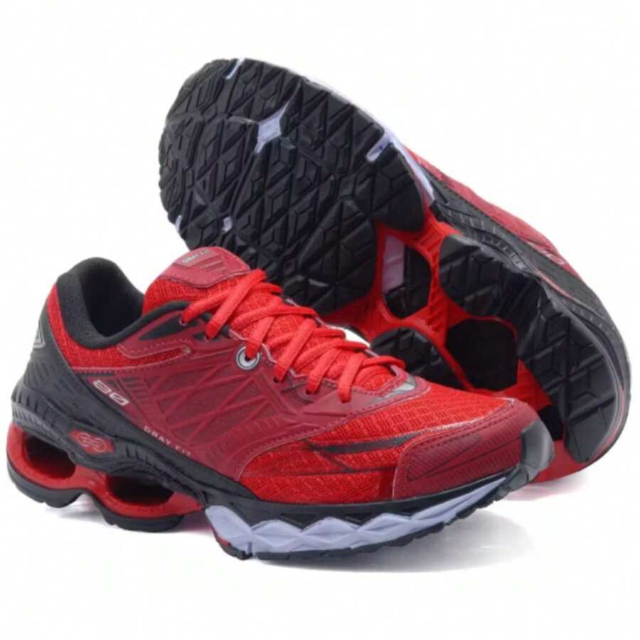 MZN Wave 20 Running Gym Walking And Comfortable Sneakers - Red - View 1