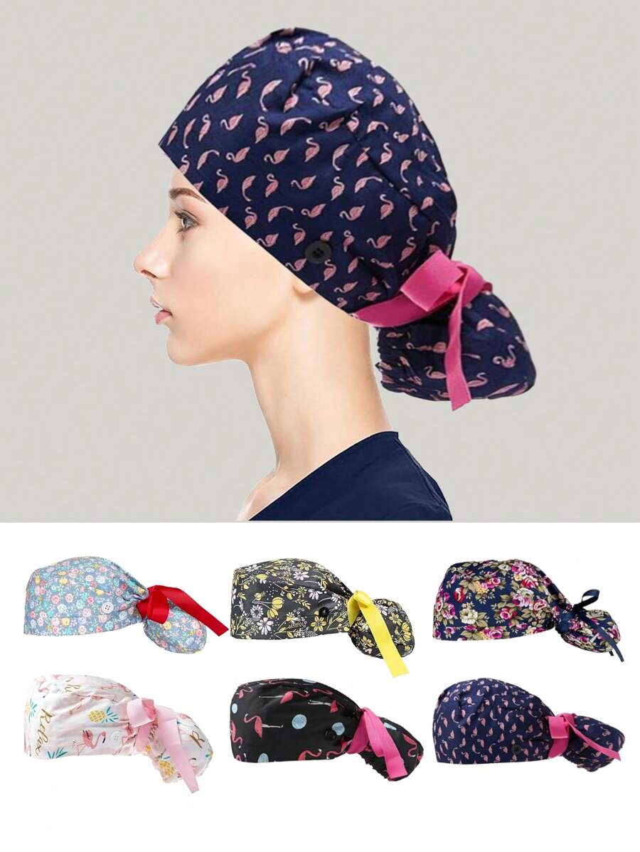 Scrub Caps For Women Surgical Caps Nurse Hat Functional Ponytail Holder For  Hotel Restaurant Service Personnel Or Food Processing Women